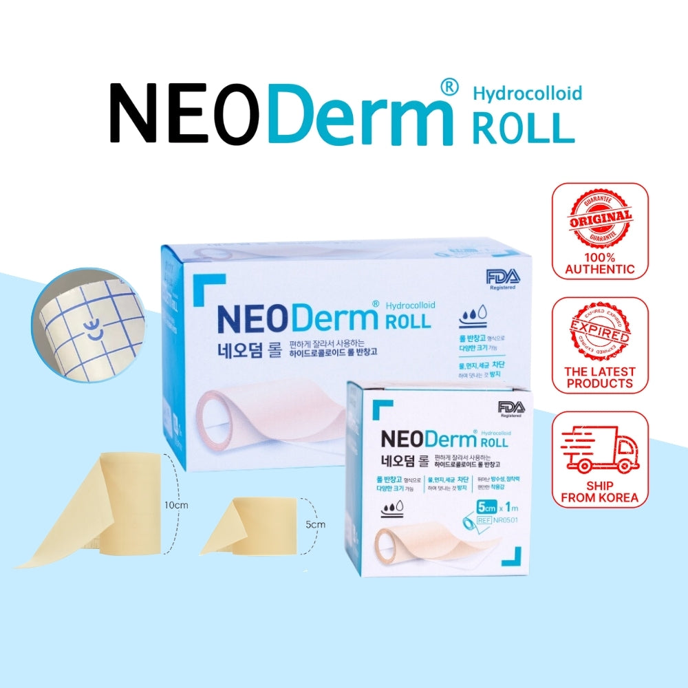 NEO Derm Hydrocolloid Skin Care Roll Patch | Cut-to-Fit Dressing for Daily Protection