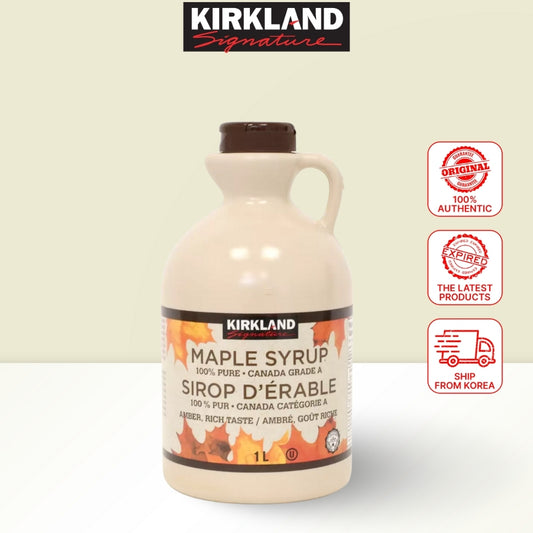 Renewal Kirkland Organic Maple Syrup Sweetener - 100% Pure Grade A Amber Color, Rich Taste, Sugar Alternative