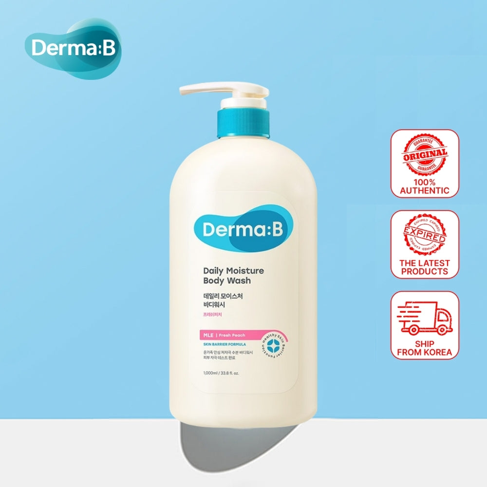 Derma B Daily Moisture Body Wash Fresh Peach 1L