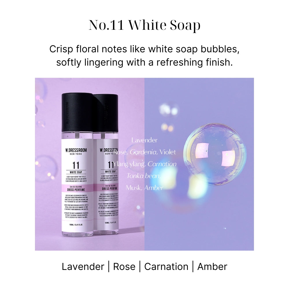 W.DRESSROOM The 3rd version Dress & Living Clear Perfume Spray 160ml | W.DR Fresh Fabric Mist
