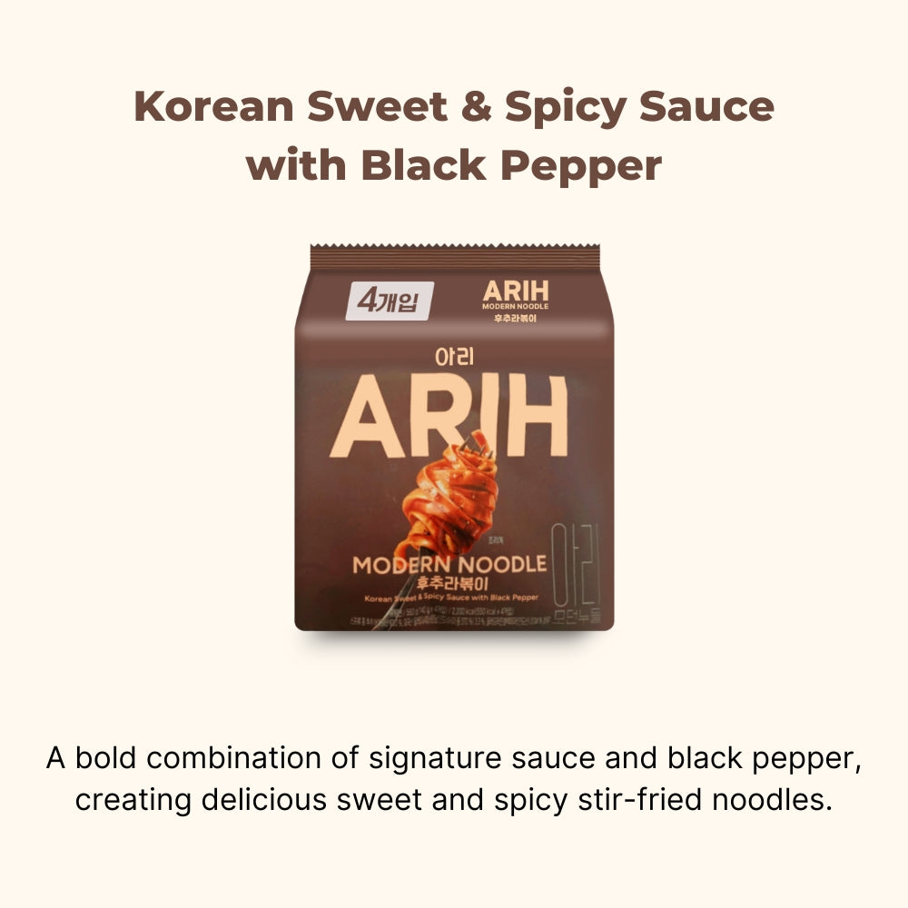 [Paldo] ARIH Modern Korean Ramen 4 Packs 7 Types / Official BTS Collaboration K-Noodle