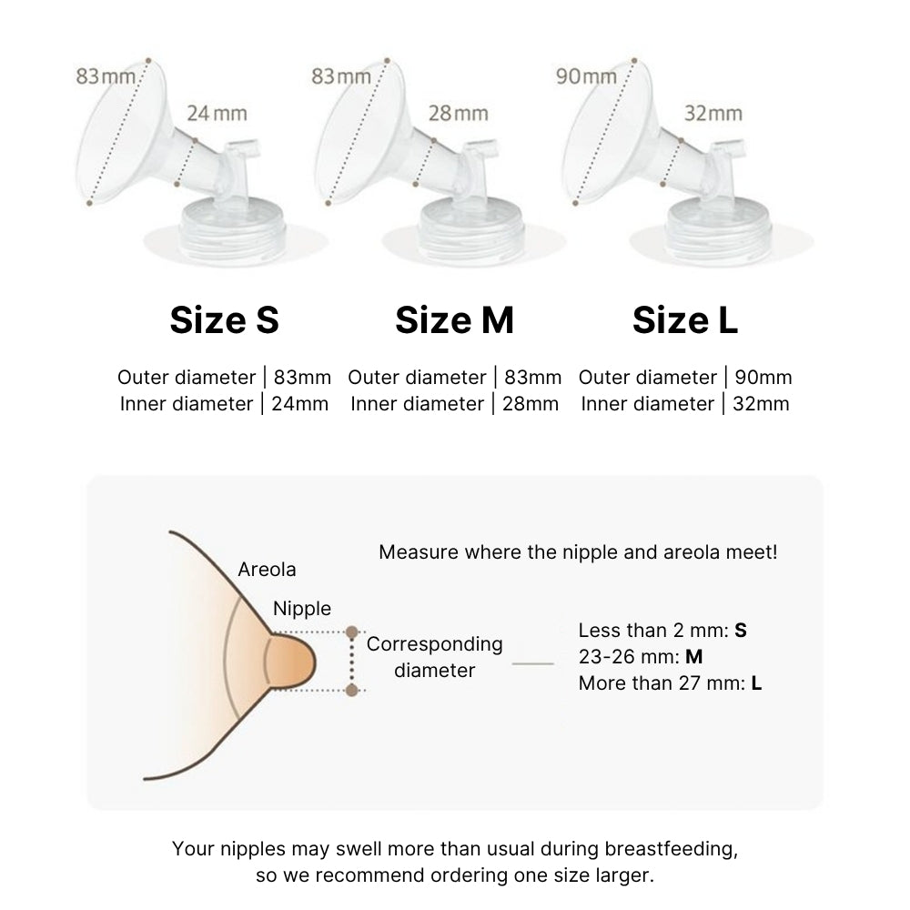 Spectra Korea Breast Feeding Pump Flange Set Accessories