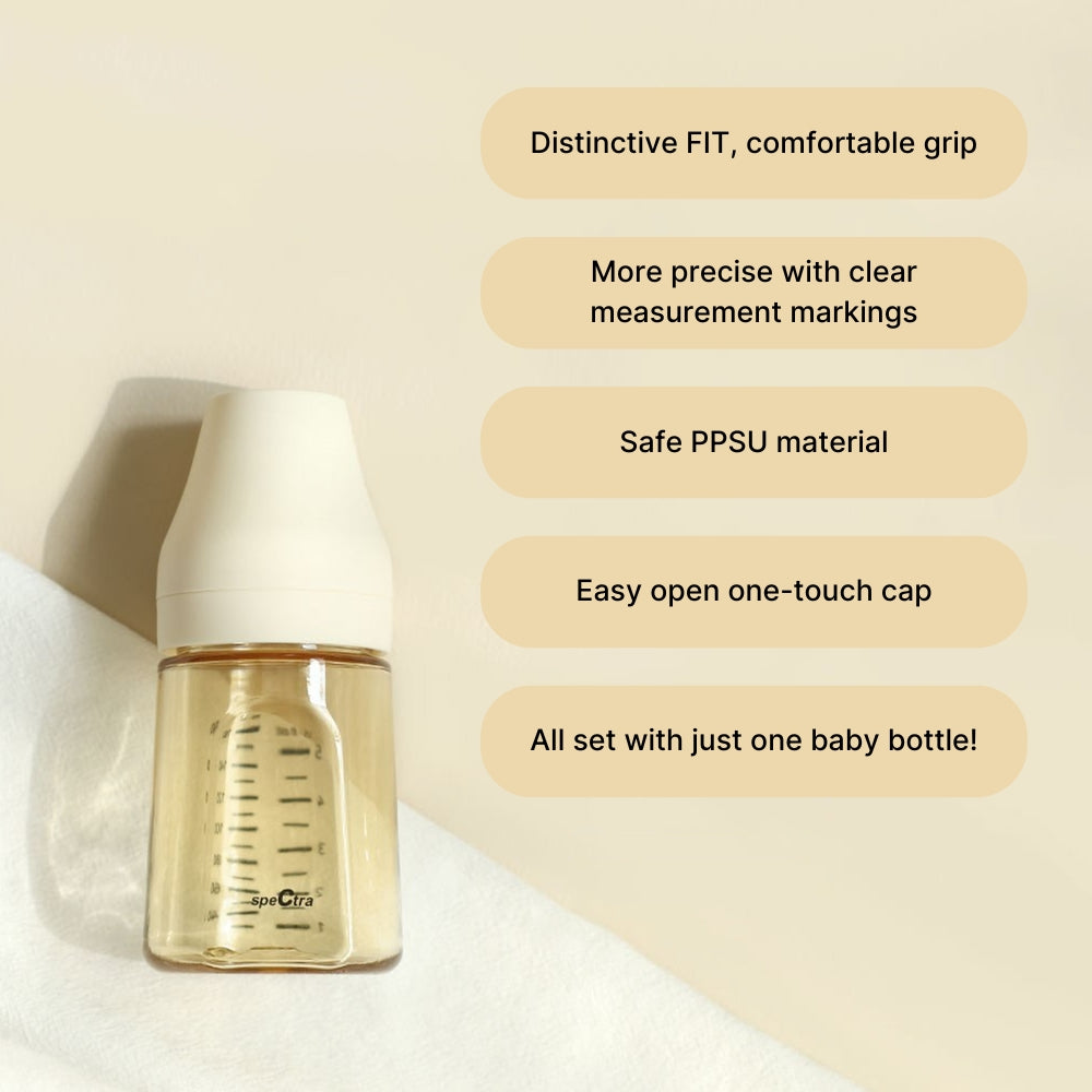 Spectra PPSU Feeding Bottle 160ml / 260ml & Extra Teats | Breastfeeding & Newborn Essentials