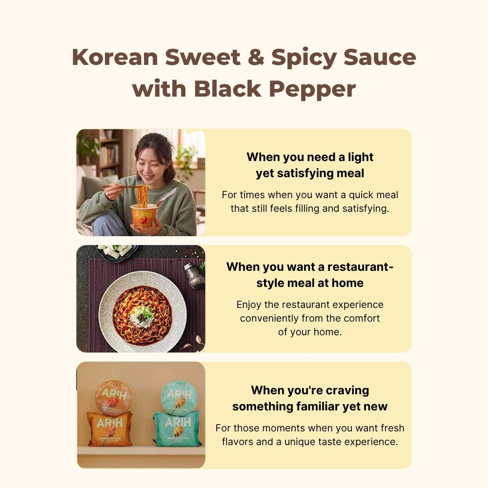 [Paldo] ARIH Modern Korean Ramen 4 Packs 7 Types / Official BTS Collaboration K-Noodle